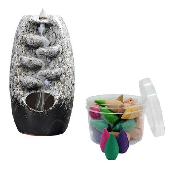 Fuente De Humo Grande Blanco  + 40 Conos; Tienda Que Regalo 0