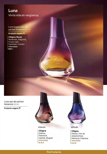 Luna Intenso Eau De Parfum Fem 50ml Natura Vegano 1