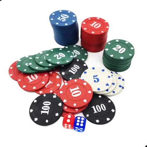 Kit 100 Fichas Poker Jogo Profissional Numeradas Com Maleta 1