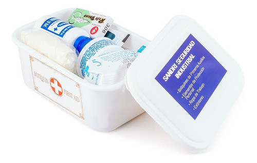 Botiquin Primeros Auxilios Plastico 8 Elementos Srafs9 0