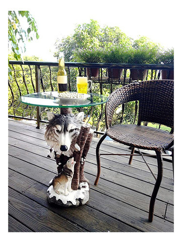 Ok Lighting Ok- n Animal Escultura Mesa Auxiliar 24" D. 1