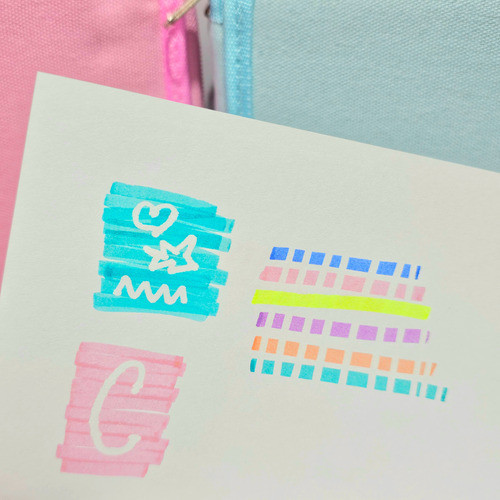 Resaltadores Borrables Pastel 1