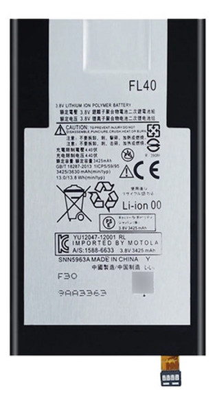 Bateria Para Motorola Moto X Play Xt1562 Xt1563 Fl40 + Logo 0 Bateria Para Motorola Moto X Play Xt1562 Xt1563 Fl40 + Logo 0