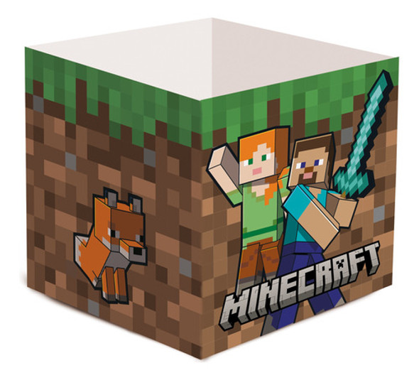 Cachepot - Festa Minecraft - Embalagem Promocional 1