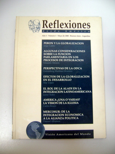 Revista Reflexiones Desde America 1 Jorge Castro 2000 Boedo 0