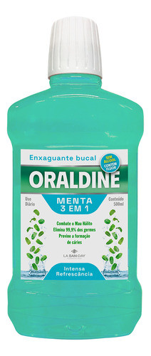 Enxaguante Bucal Oraldine Menta Sem Álcool - La San Day 0