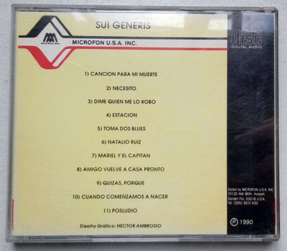 Sui Generis Vida Cd Importado /  Kktus 1
