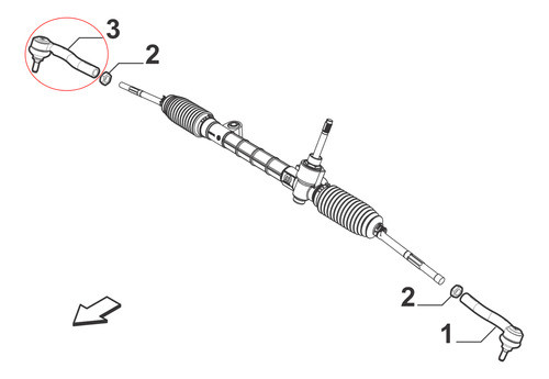Puntero Direccion Derecho Fiat Uno Attractive 2014 2021 1