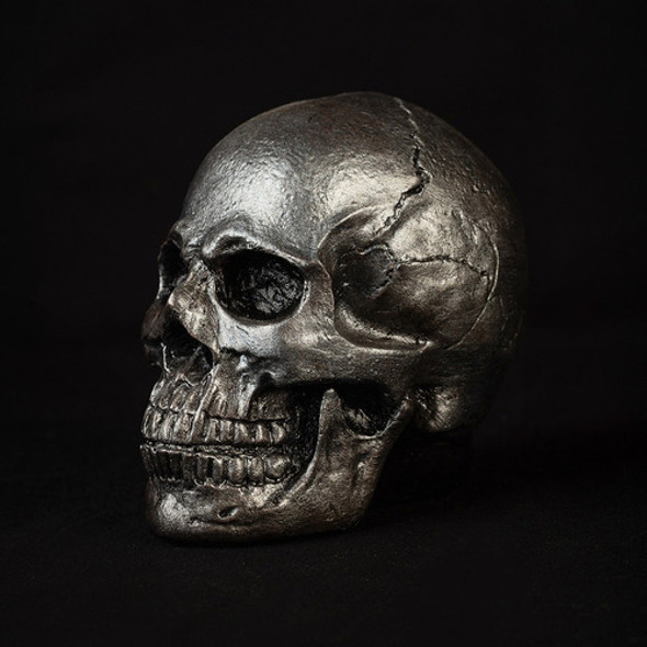 Calavera Adorno - Hueso, Plateado Y Dorado. 10 Cm 1