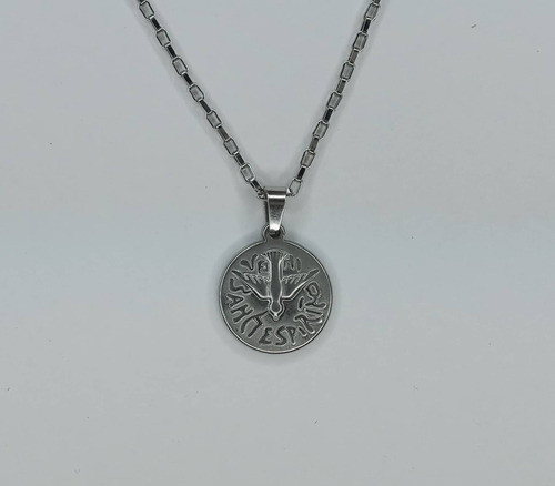 Medalla Espiritu Santo 20 Mm Con Cadena Y Cajita !!! 0