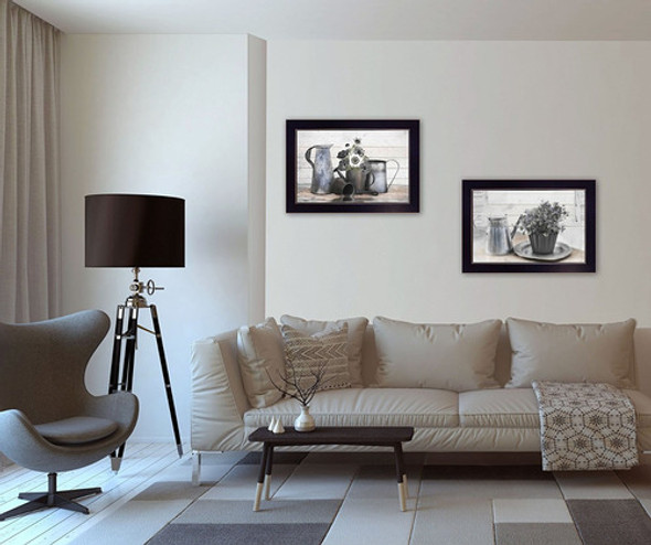 Trendy Decor4u Floral With Tin Ware 2 Piece Vignette By 1