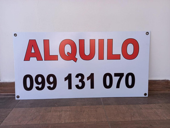 Cartel Se Vende Se Alquila  60 X 120 Con Ojales 1