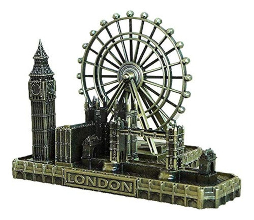 Deerbird® Retro City Bronze London Eye Big Ben Tower Bridge 0