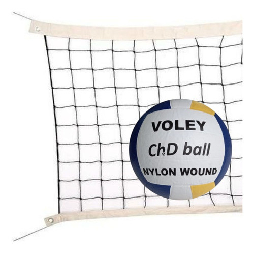 Red Voley Prof. D/band Y Cable Acero + Pelota + Envio! 0