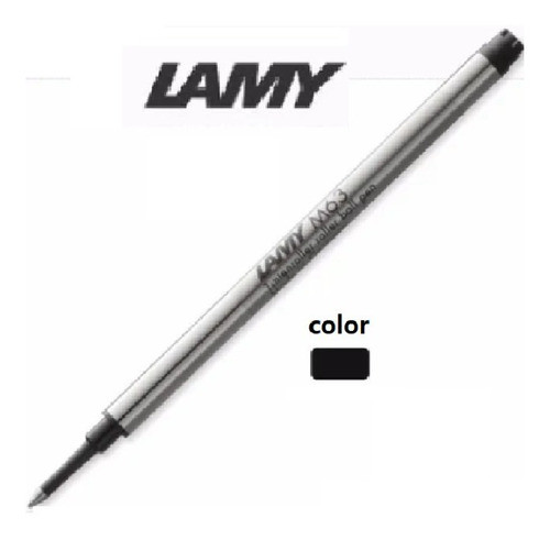 01 Carga Da Caneta Rollerbal Lamy M63 Refil - Preta Ponta M 1
