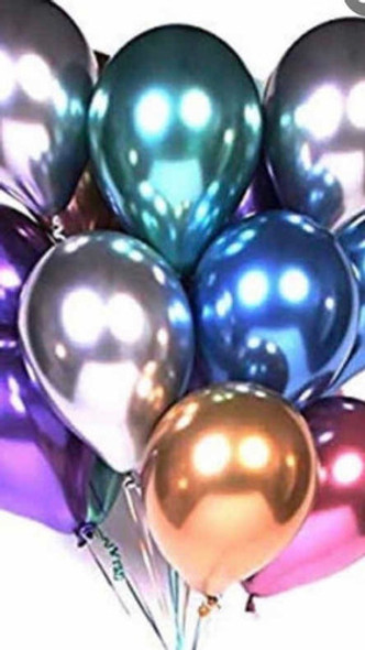 Globos Con Helio Cromados 12 Los Mejores!! 1