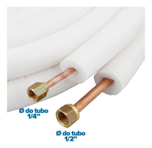 Kit Com Tubulação Montada Para Ar Condicionado- 02 Mts 1