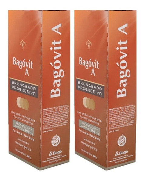 Bagovit A Autobronceante Emulsión Hidratante 200 G Promo X 2 0
