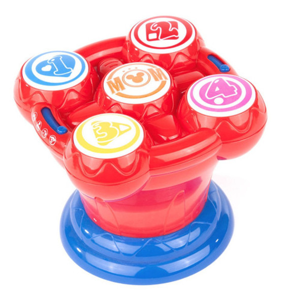 Mickey Club House Tambor Musical Bilingüe Con Luces Y Sonido 0