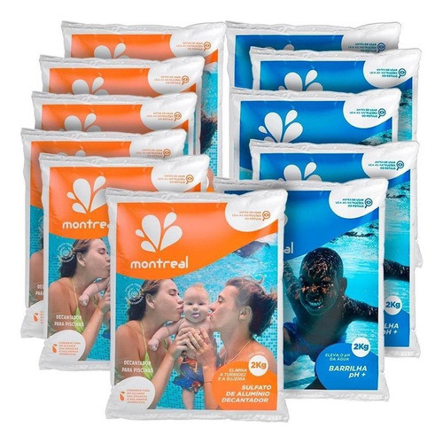 Kit Barrilha Elevador Ph E Sulfato Alumínio Suall 2kg 0