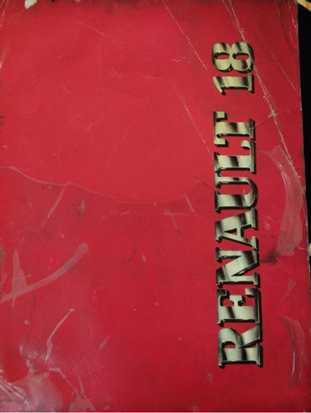 Renault 18 Manual De Propietario Original Impreso 0