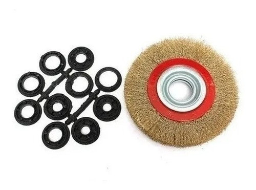 Cepillo Acero Bronceado Amoladora Banco 6x1 Ruhlmann 1