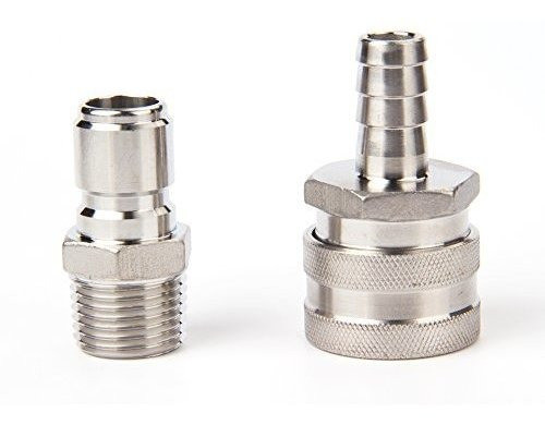 Juego De Desconexion Rapida Acero Inoxidable 0