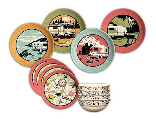 Camp Casual Cc001 12 Piezas Plato Conjunto 0
