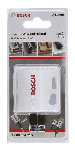 Sierra Copa Bimetalica 51mm Bosch Power Change Metal Madera 1