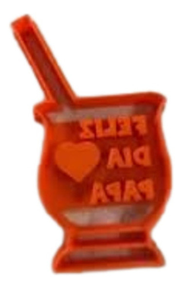 Cortante Plastico 3d Mate Feliz Dia Papa Para Reposteria 0