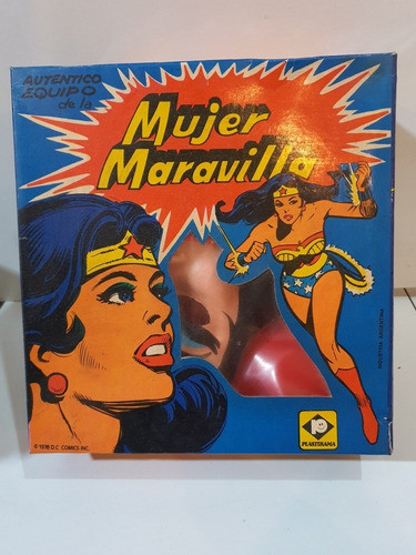 Antiguo Juguete Plastirama Equipo Mujer Maravilla 1978 0