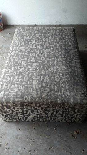 Sillón Rectangular Comercio Tapizado Banco Asiento Madera 1