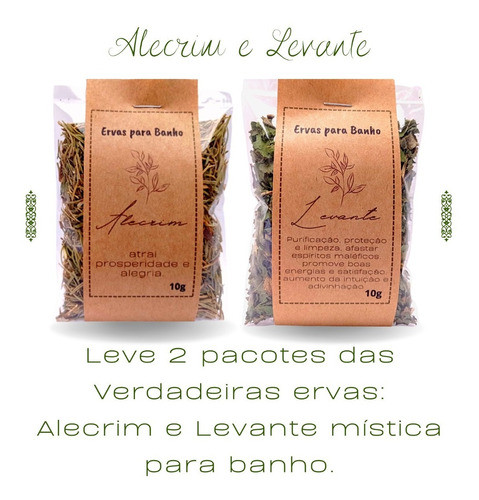 Ervas De Banho | Alecrim Levante | Mística | Mágica | Ritual 1
