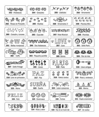 Recarga Stencil, Eq, Chico, 4,5x7 - Pack X4u. 0