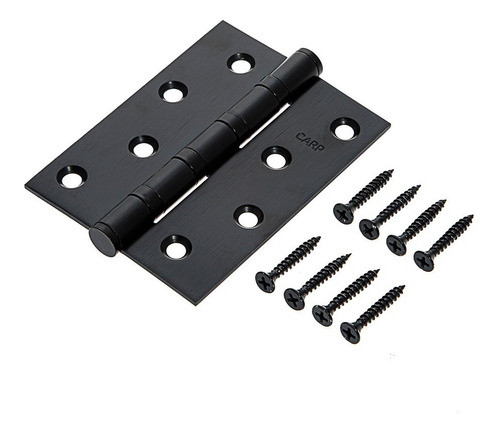 Dobradiça Inox Preta Blindada 4 X 3 X2,2mm Kit 16 Peças 1