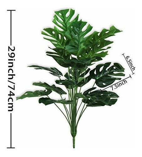 Plantas Artificiales 29  Hojas De Árbol De Tortuga Falsas De 1