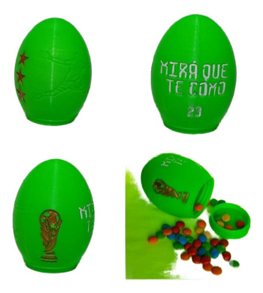 Huevo Contenedor Golosinero Impresión 3d 0