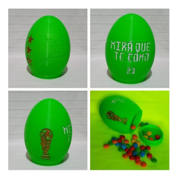 Huevo Contenedor Golosinero Impresión 3d 1