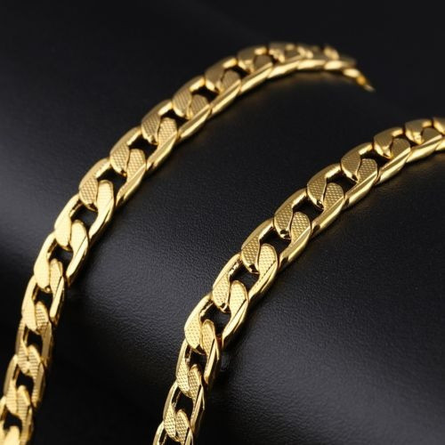 23.6 / 60cm Moda Joyas Hombres Collares Cadena De Cobre Chap 1