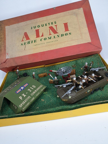 Antiguo Diorama Alni - Juguete De Guerra Antiguo 1