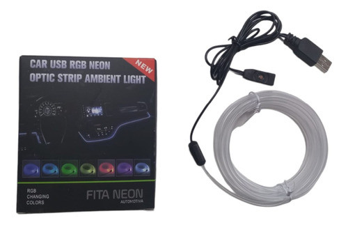 Cinta Neon Rgb Multicolor Para Tablero 2mts  Usb (an23-043) 0