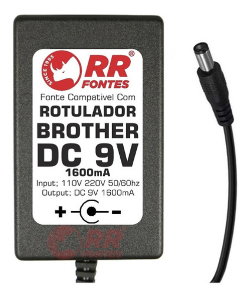 Fonte 9v Para Rotulador Brother P-touch  Pt-p300 Pt-p700 1