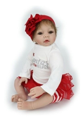 Silicona De Vinilo Real Mirada Renacida Niña Muñeca Realista 0