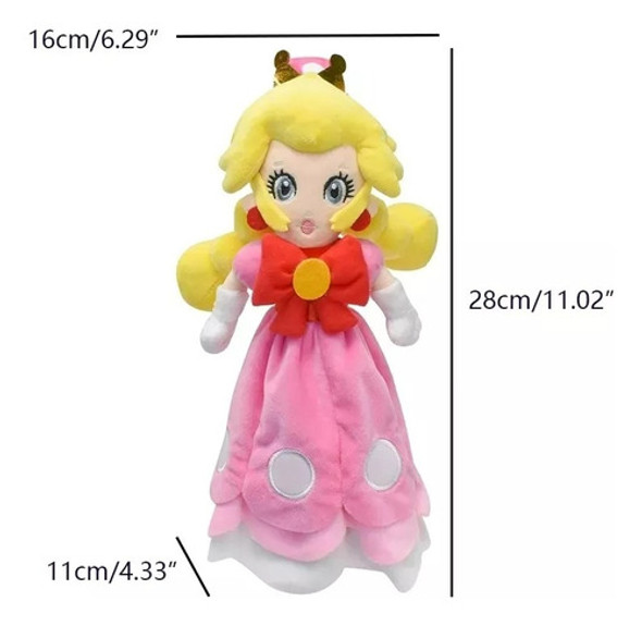 Peluche Princesa Peach Excelente Calidad Bordado 1