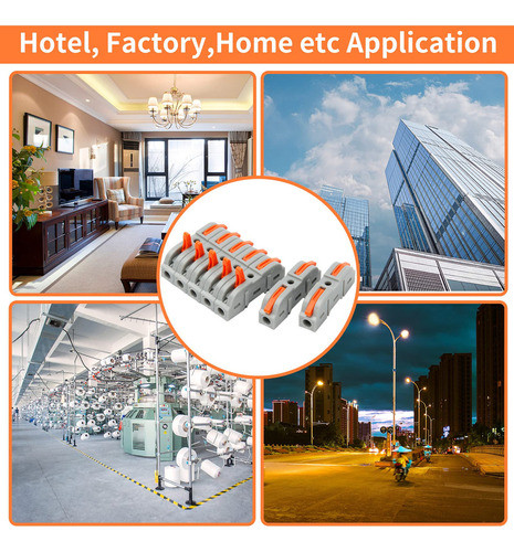 Autuvone 35pcs Conectores De Tuercas De Alambre De Palanca, 1