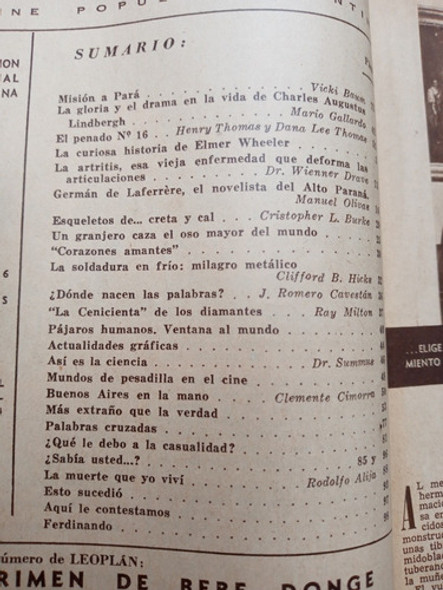 Revista Leoplan N.443 3 Dic. 1952 Mision A Para 1