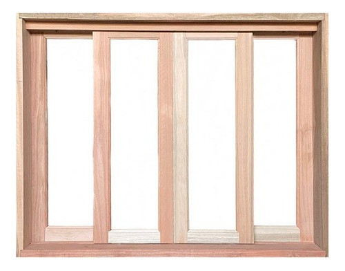 Vitro Correr Madeira Eucalipto 1,20x1,50 Cx14cm - Frainer 0
