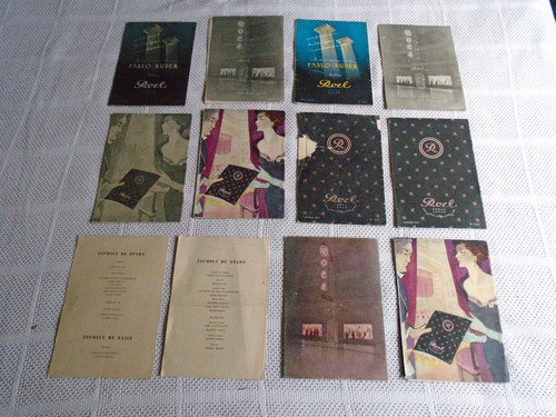Lote 12 Programas Teatro Colon Temporadas 1950/54 . Oferta! 1