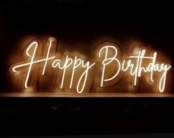 Cartel Neon Led Let S Celebrate - Varios Fiesta Cumpleaños 1