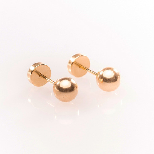 Aros Abridores Perno De Oro Bolita Nro 6 Marca Ch 0